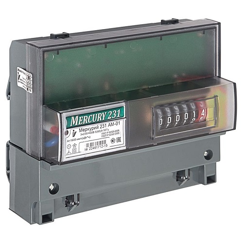 Электросчетчик Меркурий 231 AM-01 5(60)A