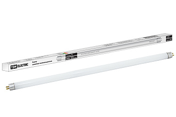 Лампа люминесцентная линейная двухцокольная ЛЛ-16/13 Вт, T5/G5, 4000 К, длина 531,14мм TDM