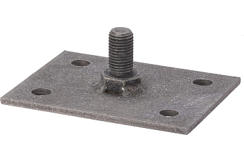 Монтажная пластина 170х40 мм для изоляционной штанги, М8, термодиффузия TDM