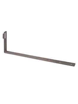 Держатель угл. под черепицу для прута Ø6-10 мм, с пов. 90°, стал.крюк, осн.415 мм, гор. цинк. TDM