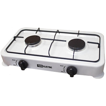 Плитка газовая двухконфорочная, ГП-2, белая, TDM