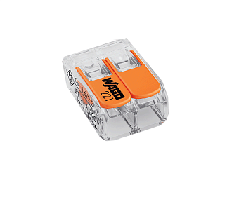 Клеммы WAGO 221-412 (2х0,14-4 мм2 с рычажком) (100шт.)