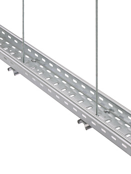 Держатель горизонтальный, профиль Омега, осн. лотка 600 мм TDM