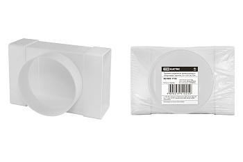 Тройник соединитель прямоугольного воздуховода с круглым, 60х120/D100, TDM