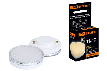 Лампа энергосберегающая КЛЛ - GX53 -11 Вт-2700 К TDM