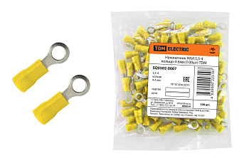 Наконечник НКИ 5,5-4 кольцо 4-6мм (100шт) TDM +1