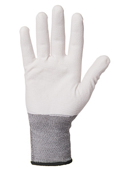 Перчатки полиамидные "Контакт-Сенс", полиуретановое покрытие, 9, 15 кл., 29-31 г, 1 пара, TDM