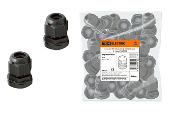 Сальник MG 20 диаметр проводника 9-14мм IP68 в пром. упак. по 100 шт.