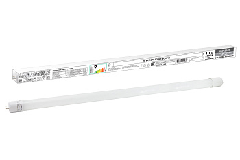 Лампа светодиодная НЛ-Т8-10 Вт-230 В-6500 К–G13, 600 мм, матовая, стекло, непов. Народная