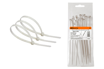 Хомут 2,5х100мм нейлон (белый) (25 штук) TDM