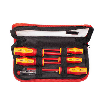 Набор диэлектрических отверток НИО-06-S серия ПРОФИ из стали S2 КВТ (6/24шт уп)