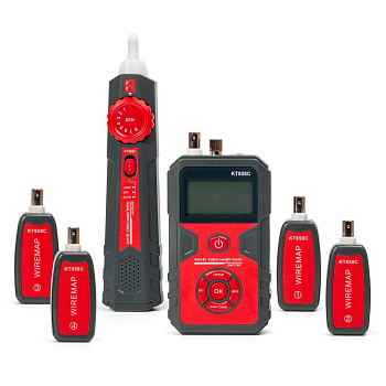 LAN-тестер кабельный с PoE KT 858C PROLINE (КВТ)