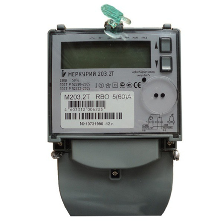 Электросчетчик Меркурий 203.2Т RBO 5(60)А/230В многотарифный