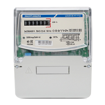 Энергомера ЦЭ6803В 1 230В 5-60А 3ф.4пр.М7 Р32