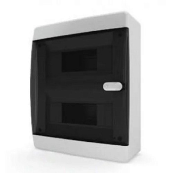 Щит навесной CNK 40-18-1 18 мод. IP41, прозрачная черная дверца UIC-KP12-N-18-41-K01