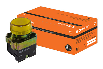 Лампа BV65 матрица d22 мм желтыйTDM