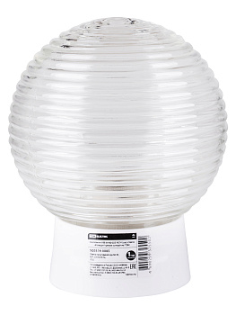 Светильник НББ 64-60-025 УХЛ4 (шар стекло "Кольца"/прямое основание) TDM