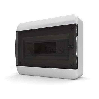 Щит навесной BNK 40-12-1 12 мод. IP41, прозрачная черная дверца  TF5-KP12-N-12-41-K01-K03