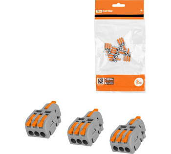 Клемма разветвительная СКР-413 (4 мм2) (5 шт/упак) TDM