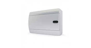 Щит навесной CNN 40-12-1 12 мод. IP41, непрозрачная белая дверца 