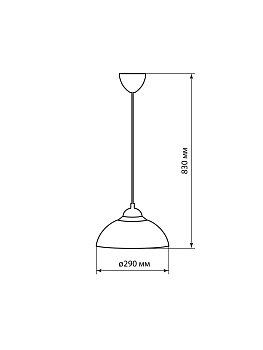 Светильник НСБ 1122/1 "Home mini" 15 Вт, Е27, зеленый, шнур белый TDM