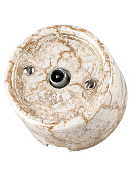 Розетка TV проходная мраморная «Болонь» TDM