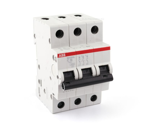 Автоматический выключатель SH203L С32А/3п/ 4,5кА на Din-рейку 2CDS243001R0324 C32 (ABB)