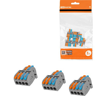 Клемма разветвительная СКР-424 (4 мм2) (5 шт/упак) TDM