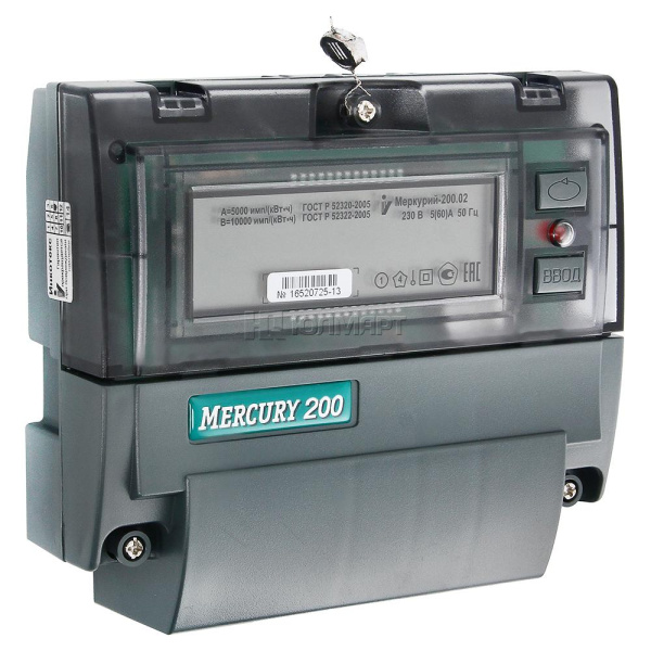 Электросчетчик Меркурий 200.04 5(60)А/230В многотарифный