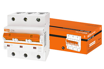 Авт. выкл. ВА47-125 3Р 16А 15кА  х-ка С TDM