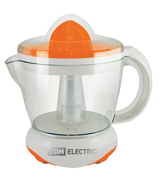 Соковыжималка электрическая для цитрусовых "Фреш 1", 40 Вт, 1 л, оранжевая, TDM