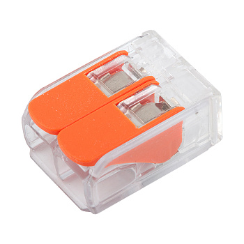 Клеммы GTER4-02 221-412 (2х0,08-4мм2 с рычажком) (100шт.)