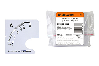 Шкала Ш72  200/5А-1,5 (для А72 Х/5А) TDM