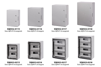 Бокс ЩРН-П-60 модулей, ABS, IP65, от -45 до +75 °С, навесной, (400х600х200) TDM