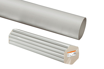 Труба гладкая жесткая ПВХ d 32 (72 м) длина 3 м, серая TDM 