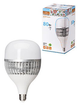 Лампа светодиодная T-80 Вт-230 В-6500 К–E27 (130x223 мм) НАРОДНАЯ