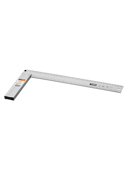 Угольник столярный 350 мм алюминиевый, усиленный, облегченная рукоятка, "Рубин" TDM