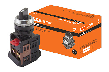 Переключатель АС-22 на 2 фиксир.положения I-O 1з+1р TDM