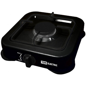 Плитка газовая одноконфорочная, ГП-1, чёрная, TDM