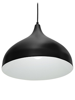 Светильник НСБ 3526/1 "Steel" 40 Вт, Е14, черный, шнур черный TDM