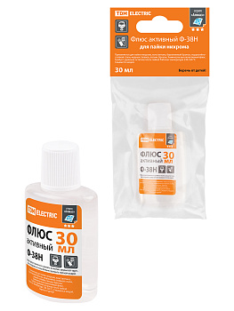 Флюс активный Ф-38Н, для пайки нихрома, 30 мл, дозатор, инд. упаковка, серия "Алмаз" TDM