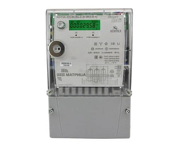 Матрица AD13А.3(I)-BLRs-Z-2r-W (3-6-1) 5(10А) PLC (OFDM) + WM-Bus 868 МГц, RS-485, оптопорт