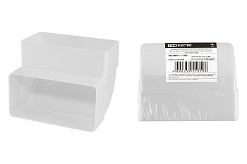 Соединительное колено вертикальное 90 гр. для прямоугольных воздуховодов, 60х120, TDM