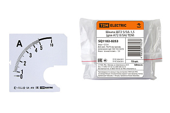 Шкала Ш72  300/5А-1,5 (для А72 Х/5А) TDM