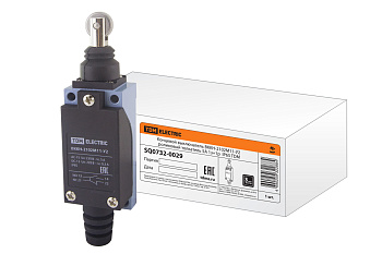 Концевой выключатель ВККН-2102М11-У2 роликовый толкатель 5А 1з+1р  IP65 TDM