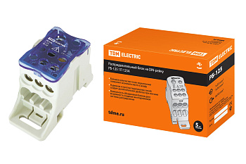 Распределительный блок на DIN-рейку РБ-125 1П 125А (1х35+1x16/6x16) TDM  цены проверять 
