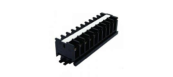 Блок зажимов наборный БЗН 100А на DIN-рейку 10 пар TDM