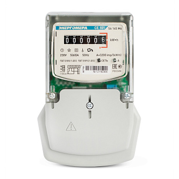 Энергомера CE101 S6 145 M6 5(60)А/230В однофазный, однотарифный 