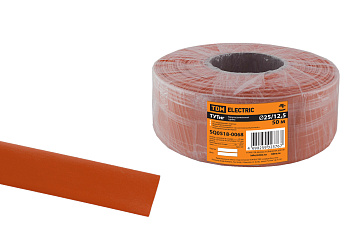 Термоусаживаемая трубка ТУТнг 25/12,5 красная (50 м/ролл) TDM 