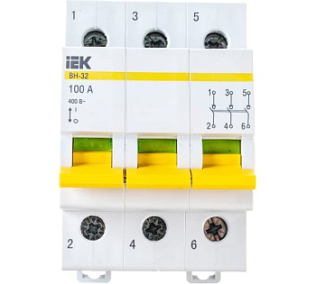 Выключатель нагрузки ВН-32 100А/3П IEK MNV10-3-100